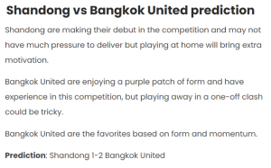 Chuyên gia Kingsley Kobbo dự đoán Shandong Taishan vs Bangkok United, 19h ngày 13/8 - Ảnh 1, trang chủ 123b, 123b